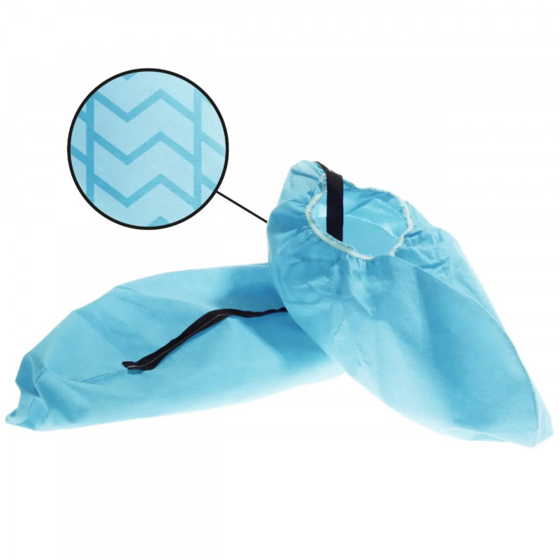 Overshoe with carbon strips