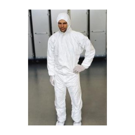 Disposable coverall with integrated hood