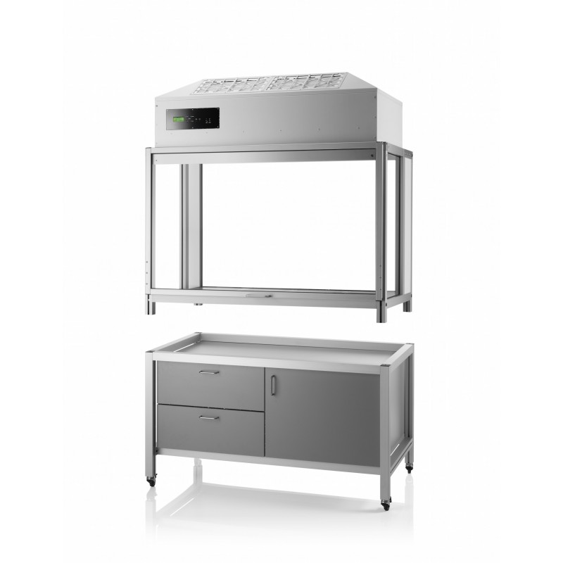 Laminar Flow Boxes Laminar Flow Box Fbs Series Filter Dimensions 610mm X 610mm 78kg Light Inside Yes Automatic Flow Control Yes Base Frame With Wheels No Base Cabinet With Drawers Yes Internal 230v