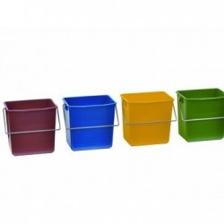 Bucket 6 L with stainless steel handle