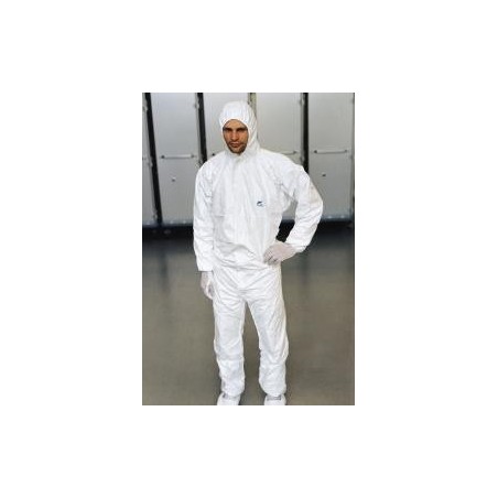 Disposable Tyvek® coverall, with integrated hood