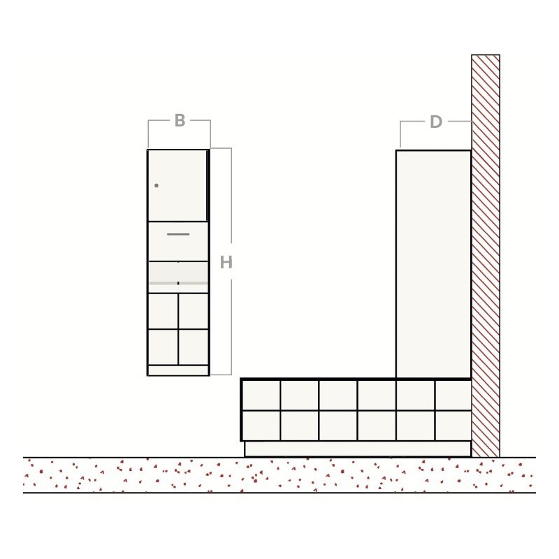 Supply cabinet (ontop of sitover)