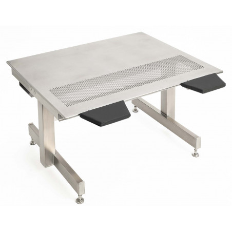 Mesa de trabajo ergonómica para sala blanca (regulable en altura)