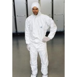 Einwegoverall, Tyvek® mit angenähter Haube