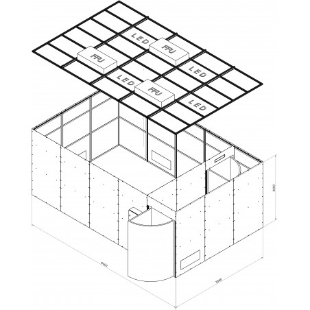 Sala blanca modular